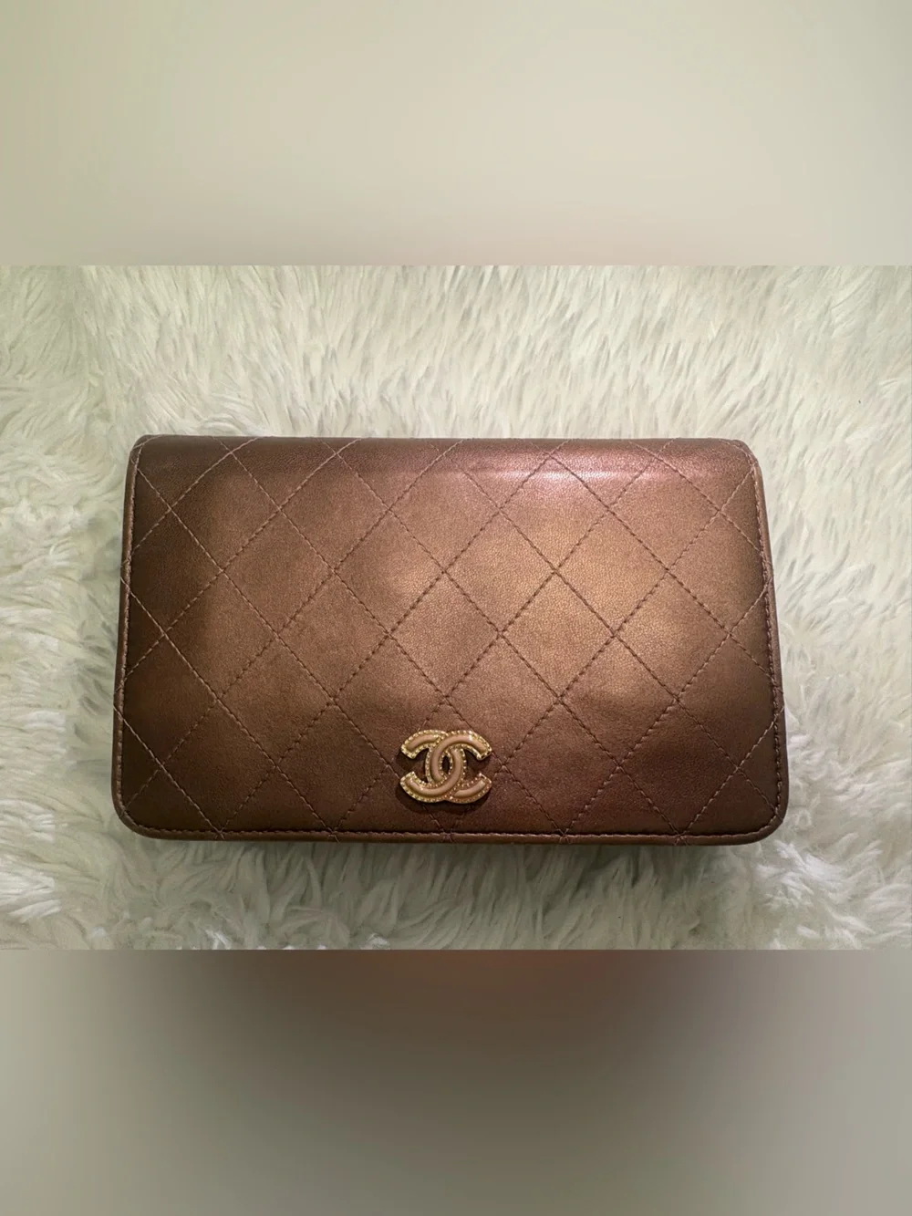 Pink Chanel Wallet on a Chain